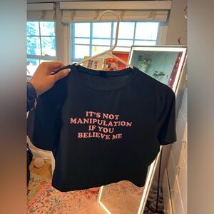 Graphic Baby Tee – Y2K Crop Top